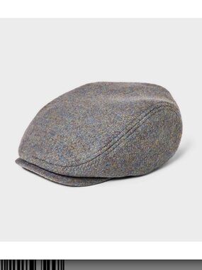 New! Toddler Driver Hat/Flat Cap - Cat & Jack™ Heathered Green- Gray 12-24M